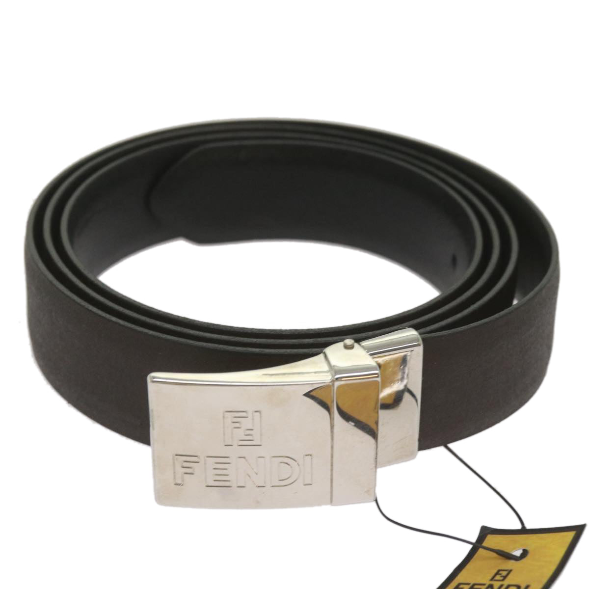 Luxury FendiBelt Leather 48.8"" Brownbs12494