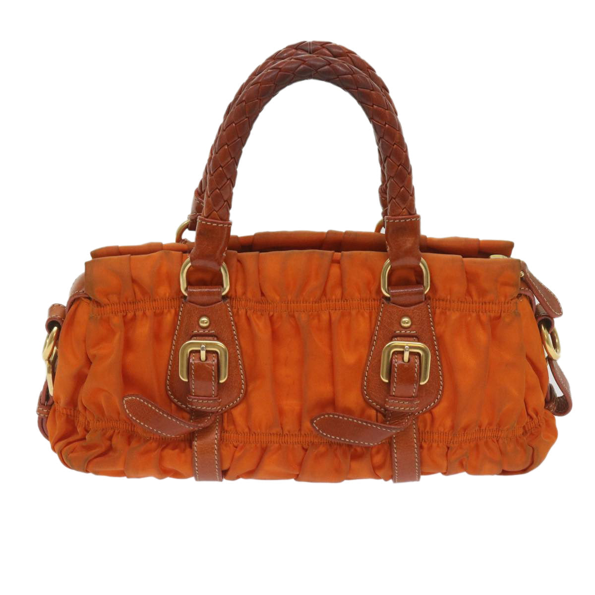Luxury PradaHand Bag Nylon 2way Orange bs12509