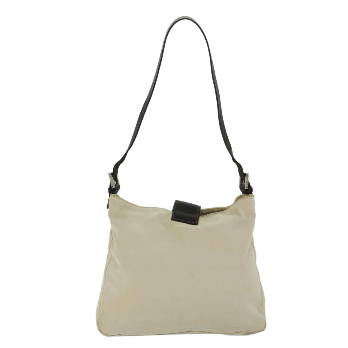 Luxury FendiMamma Baguette Shoulder Bag Canvas Beigebs12544