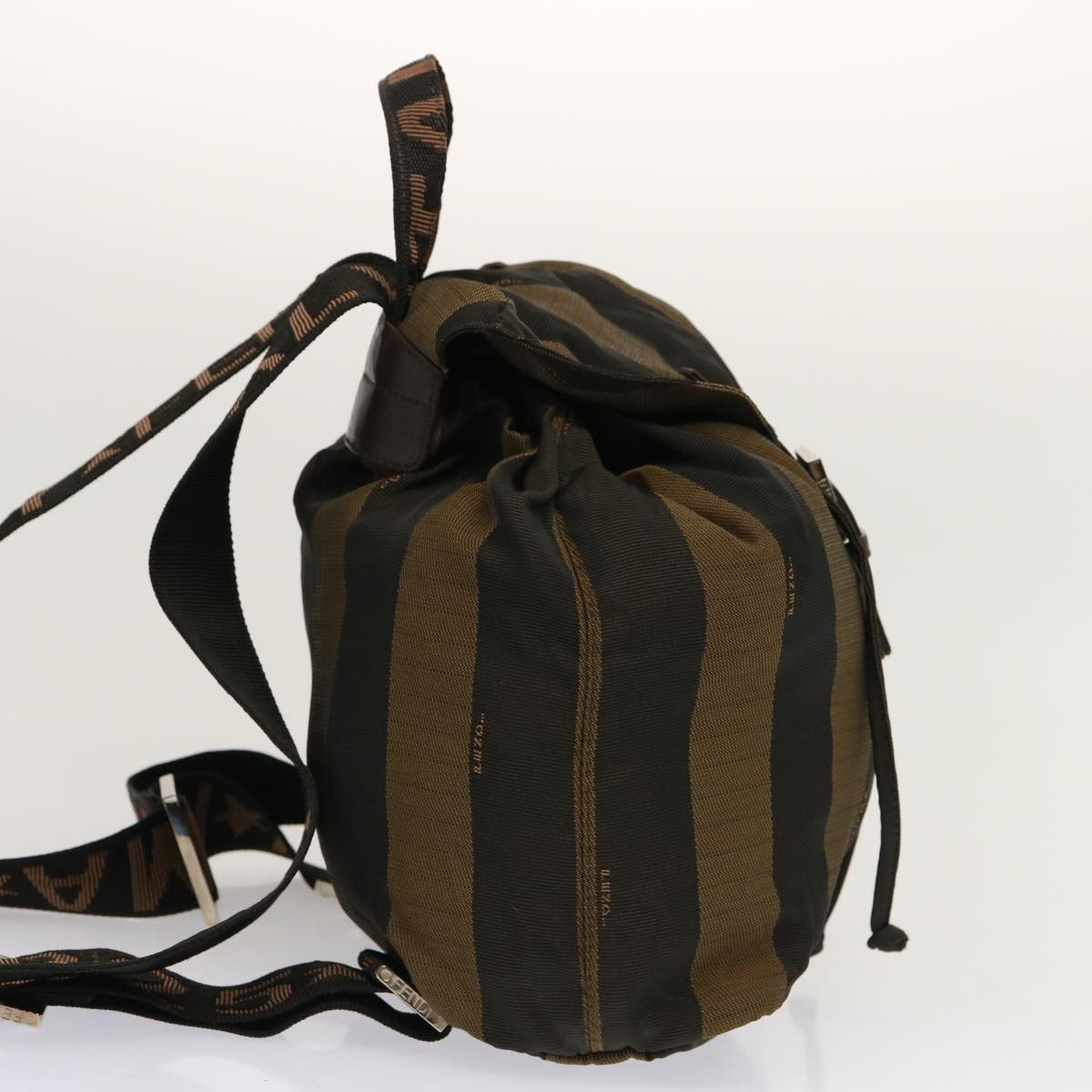 Luxury FendiPecan Canvas Backpack Nylon Brownbs12549