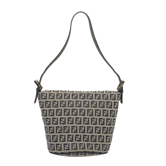 Luxury FendiZucchino Canvas Mamma Baguette Shoulder Bag Navybs12563