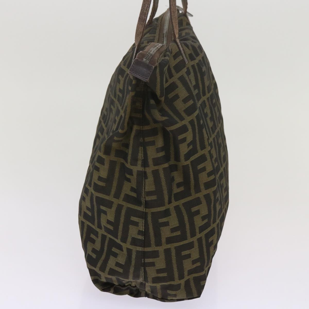 Luxury FendiZucca Canvas Tote Bag Black Brownbs12707