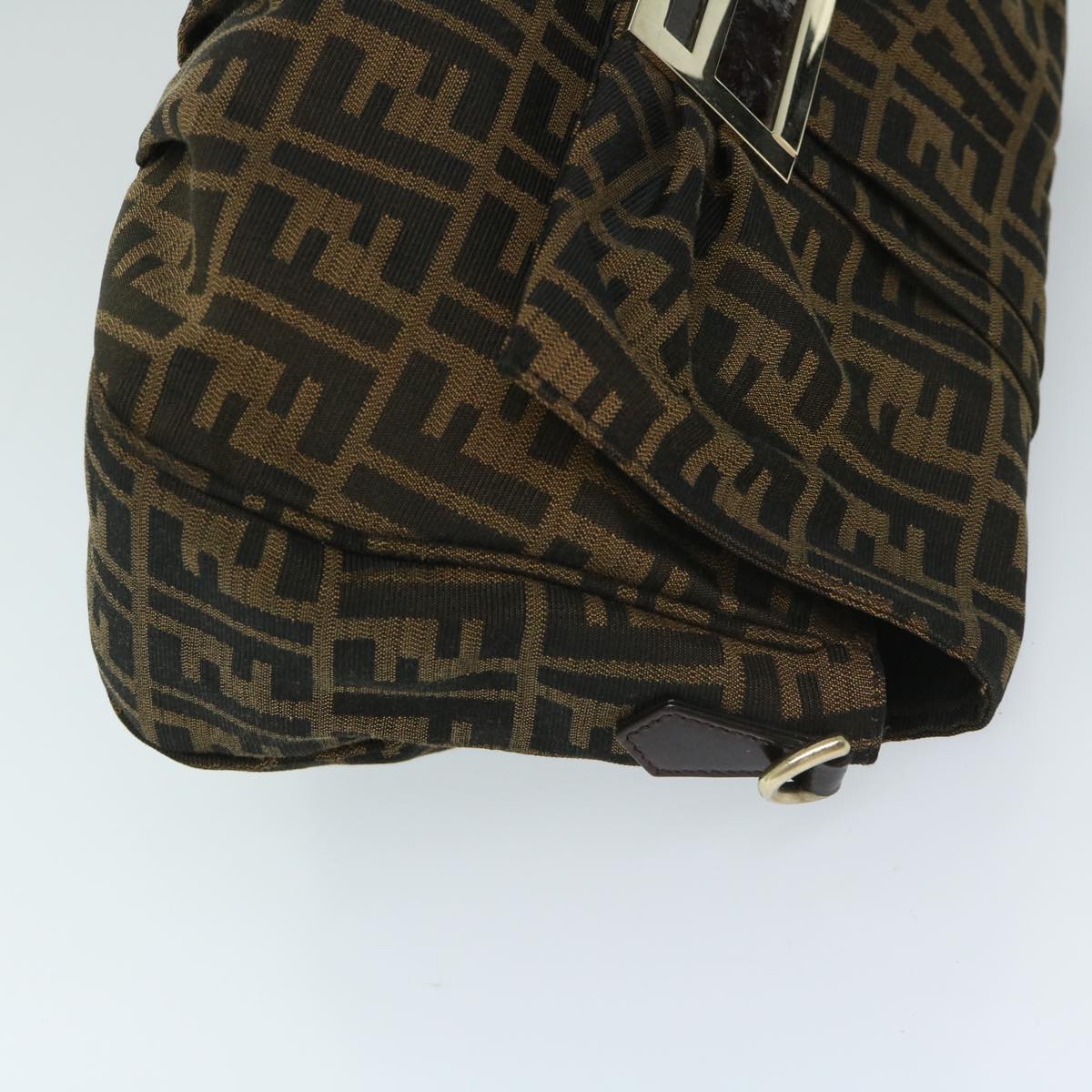 Luxury FendiZucca Canvas Shoulder Bag Brownbs12711