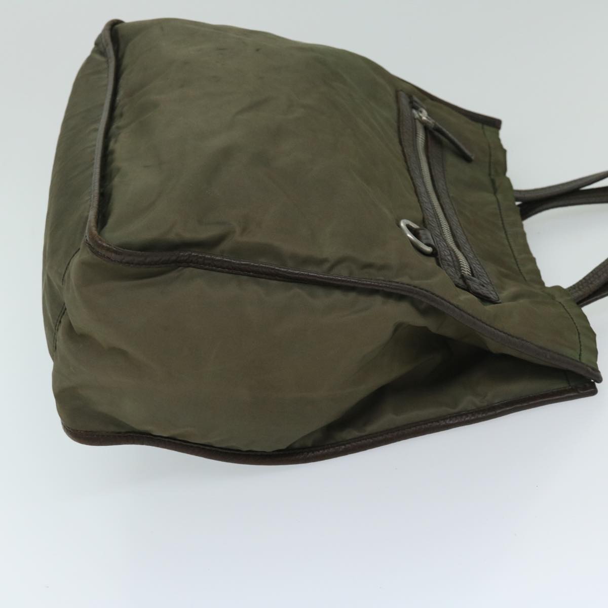 Luxury PradaTote Bag Nylon Khaki bs12833