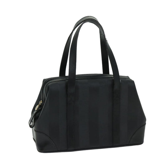 Luxury FendiPecan Canvas Hand Bag Blackbs12934