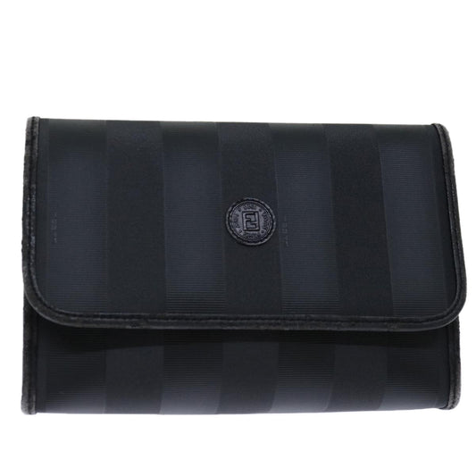 Luxury FendiPecan Canvas Clutch Bag Blackbs12935
