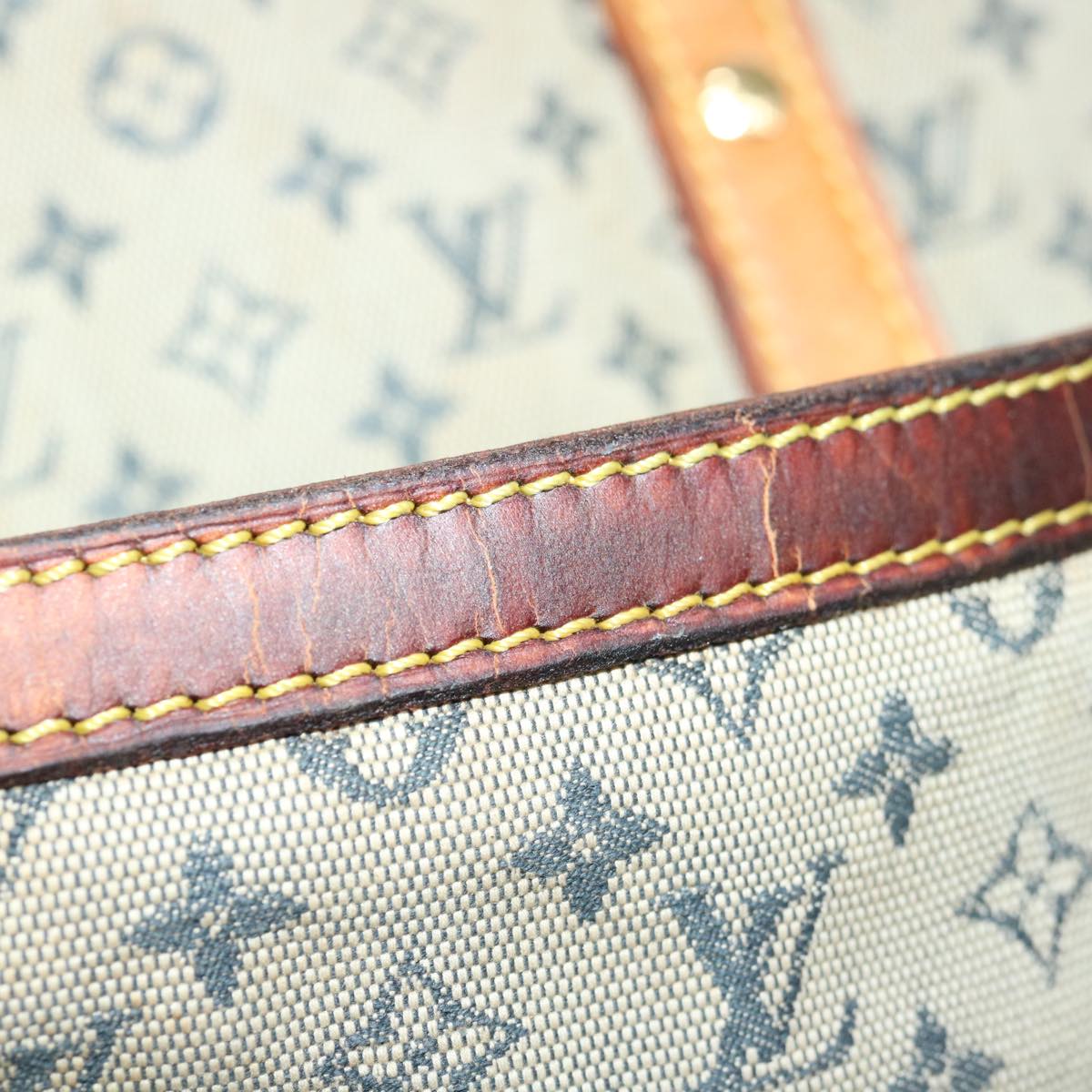 LOUIS VUITTON Monogram Mini Marie Hand Bag Blue M92003 LV bs13127