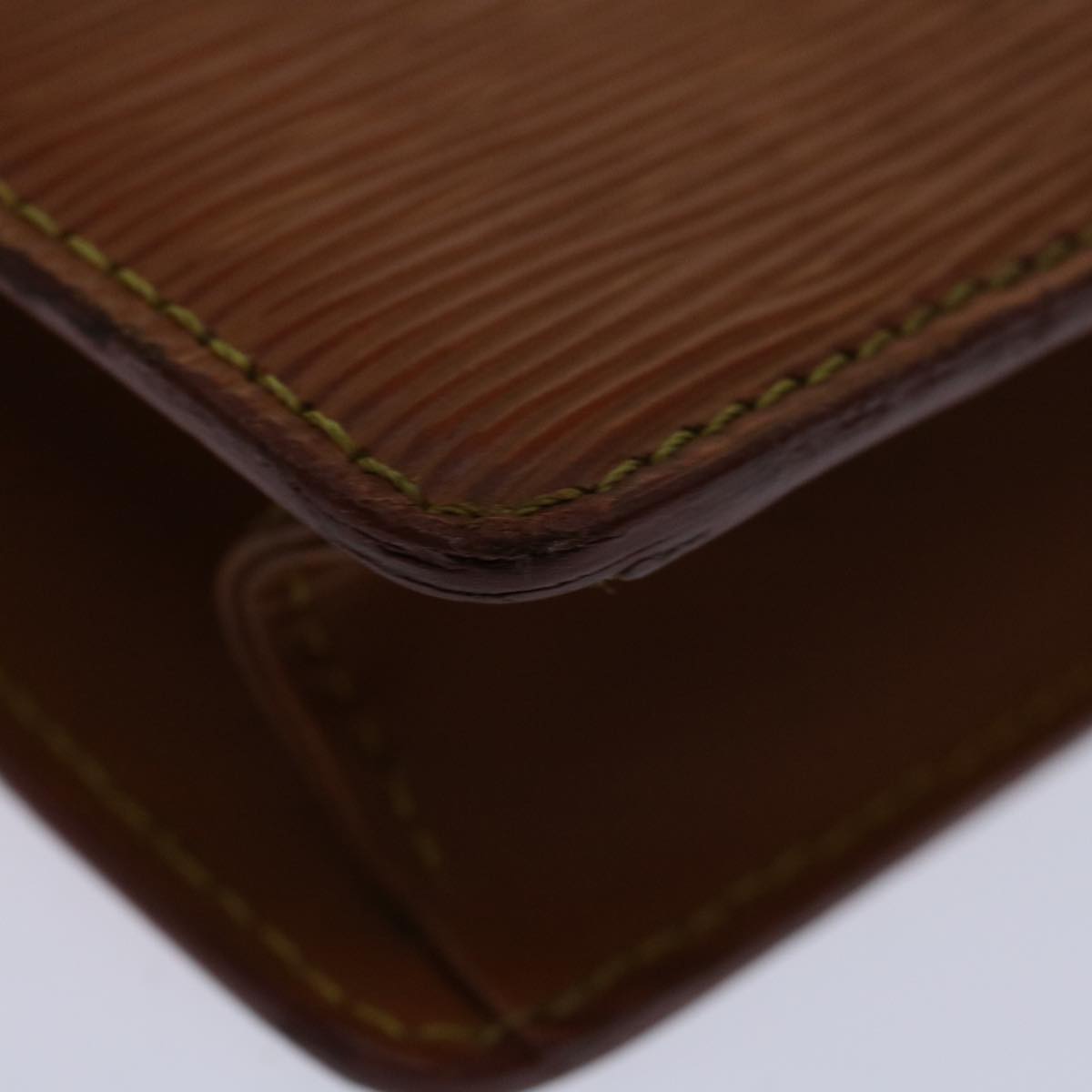 LOUIS VUITTON Epi Pochette Homme Bag Brown Zipang gold M52528 LV bs13172