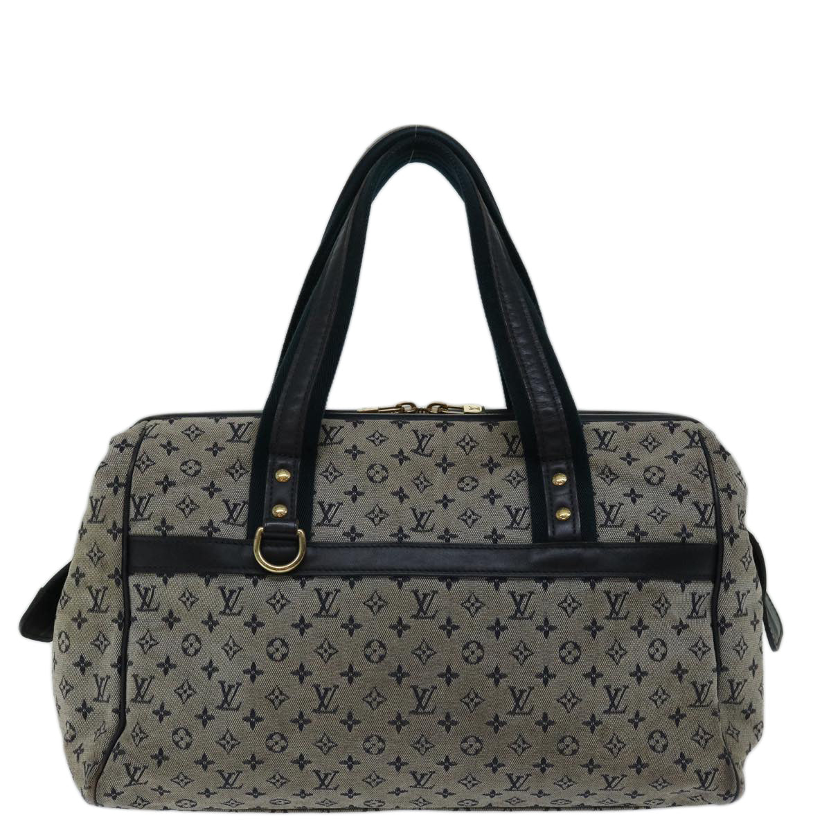 LOUIS VUITTON Monogram Mini Josephine GM Hand Bag Blue M92211 LV bs13173