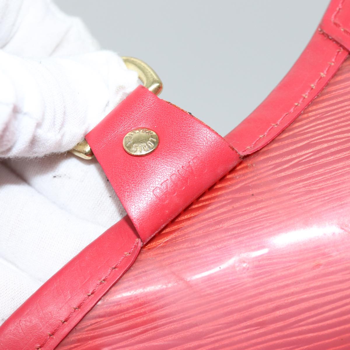 LOUIS VUITTON Epi Plage Lagoon Bay Tote Bag Red M92150 LV bs13233