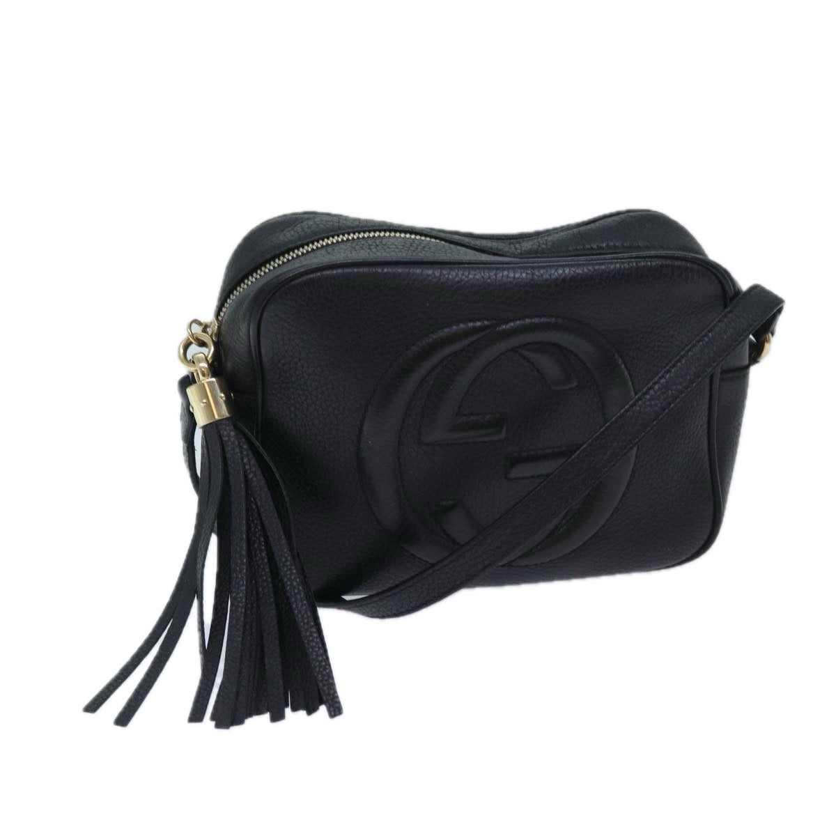 Luxury Gucci Trending 2025 Soho Small Disco Shoulder Bag Leather Black 308364  bs13245