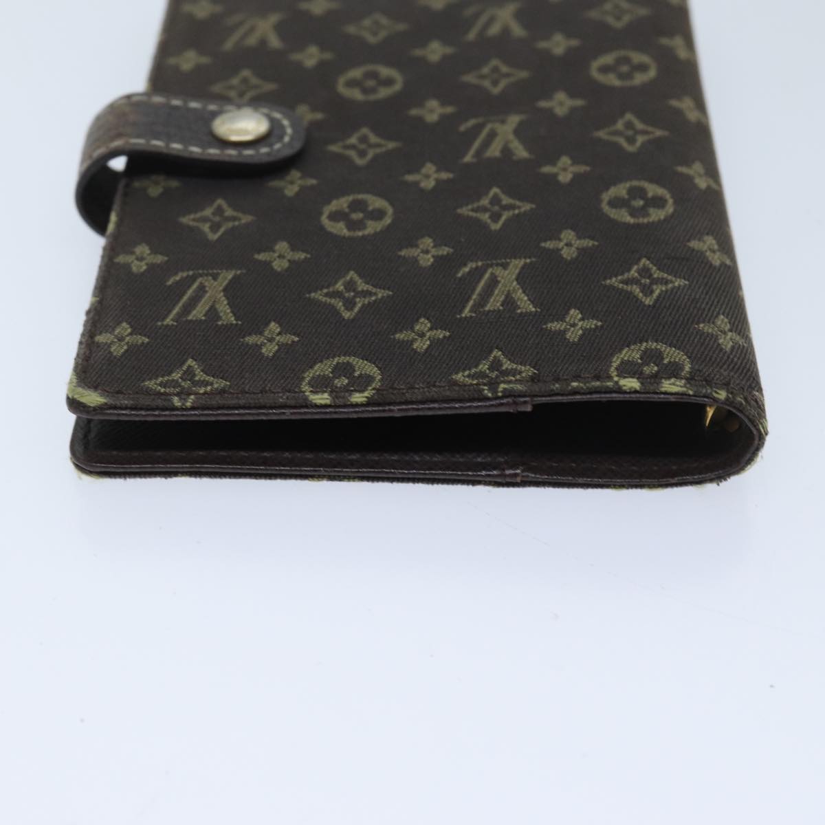 LOUIS VUITTON Mini Lin Agenda PM Day Planner Cover Ebene R20916 LV bs13261