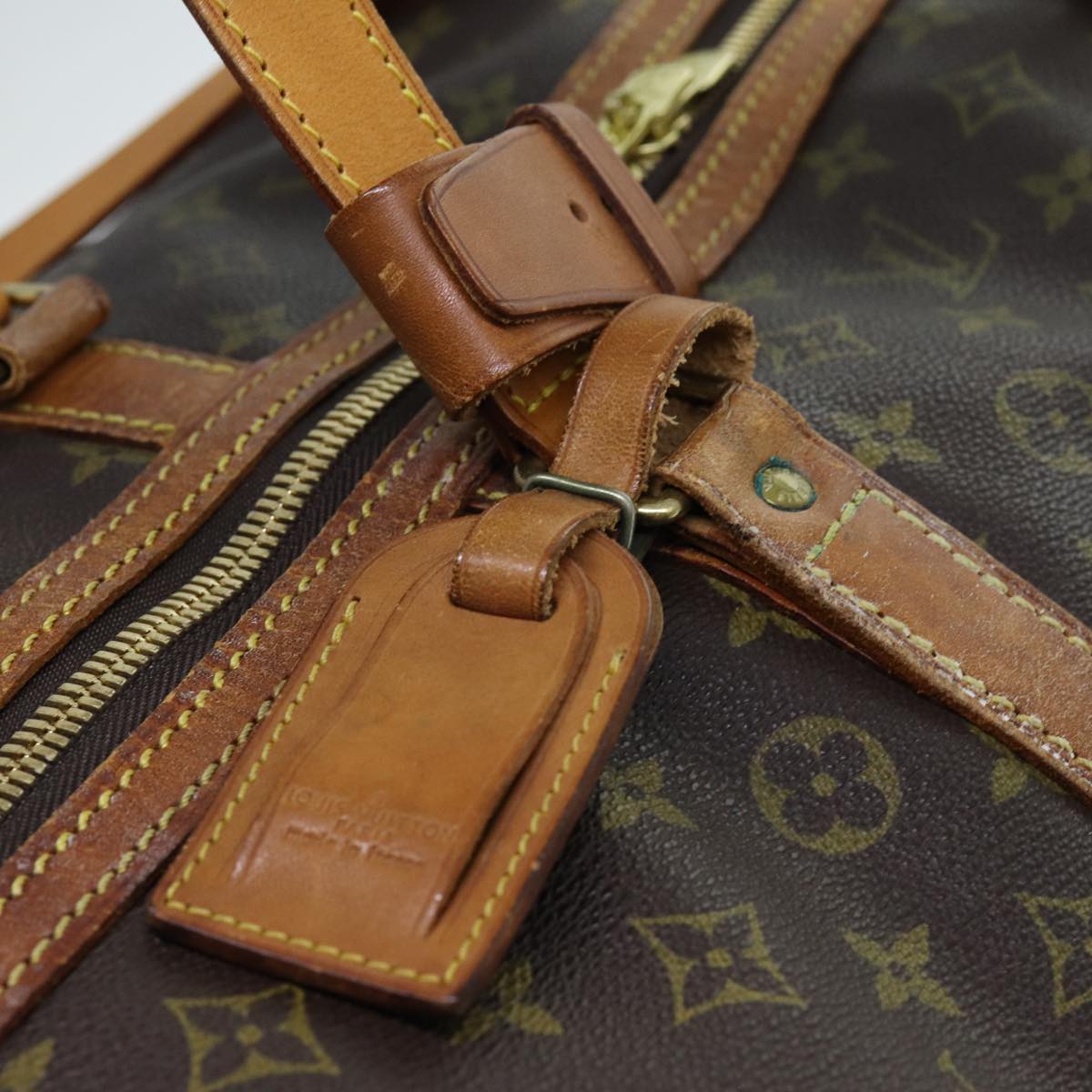 LOUIS VUITTON Monogram Sac Souple 55 Boston Bag M41622 LV bs13264