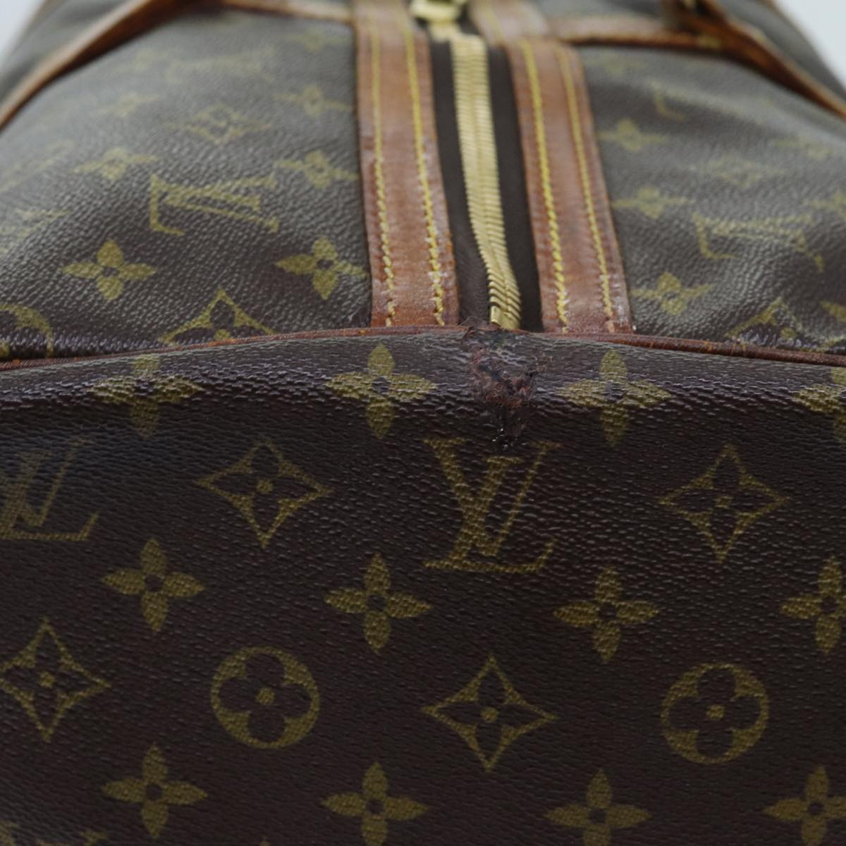 LOUIS VUITTON Monogram Sac Souple 55 Boston Bag M41622 LV bs13264