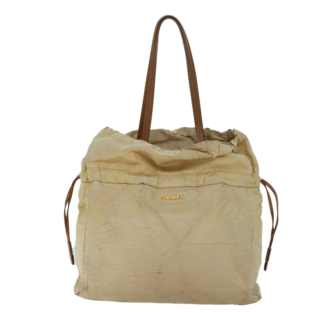 Luxury PradaShoulder Bag Leather Beige bs13274