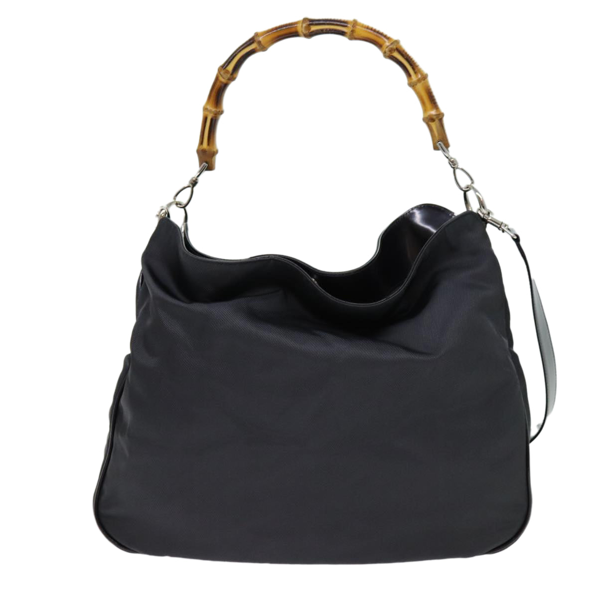Luxury Gucci Trending 2025 Bamboo Hand Bag Nylon 2way Gray 001 3754 1577  bs13322