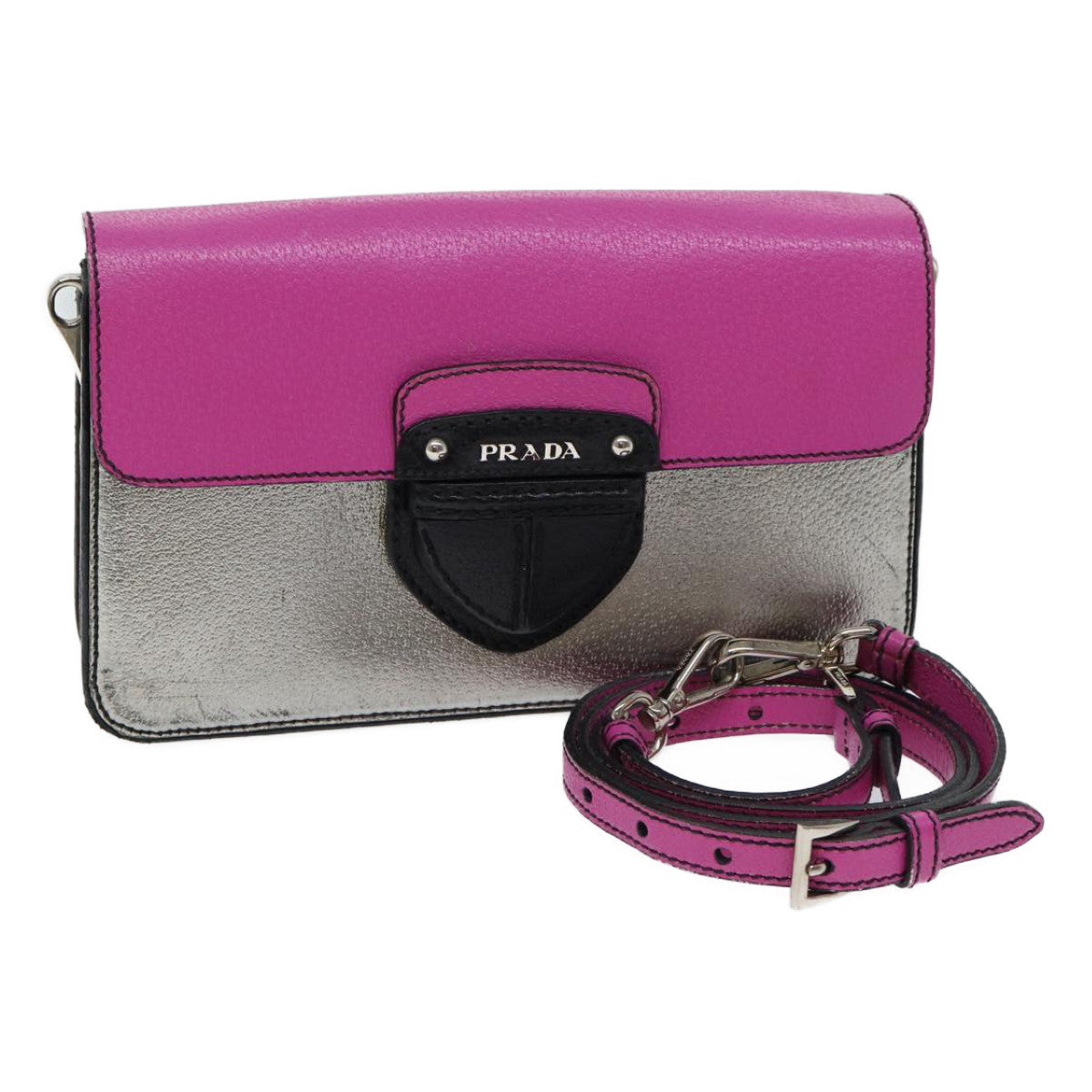 Luxury PradaShoulder Bag Leather Pink bs13330