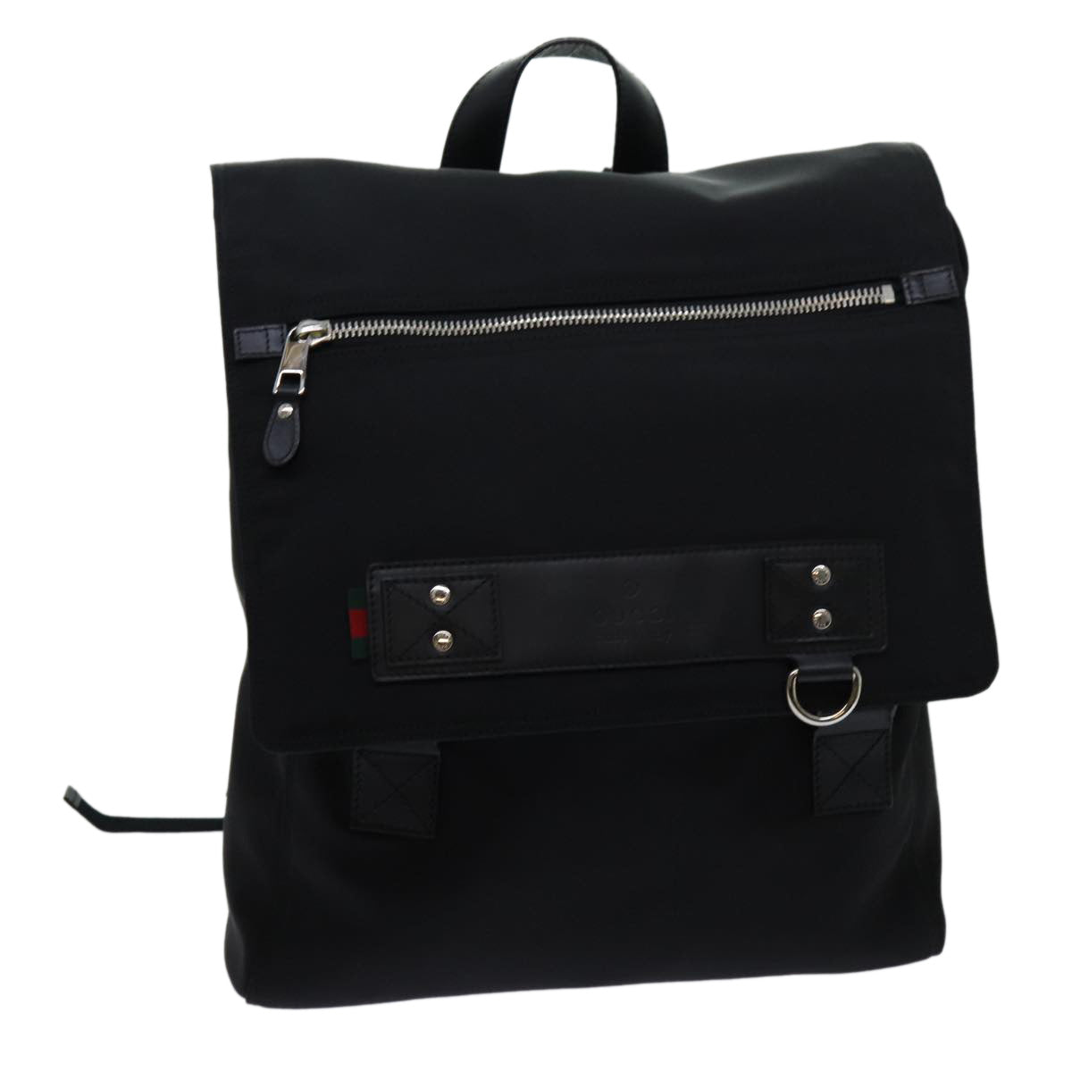 Luxury Gucci Trending 2025 Web Sherry Line Backpack Nylon Black Green Red 246407  bs13331