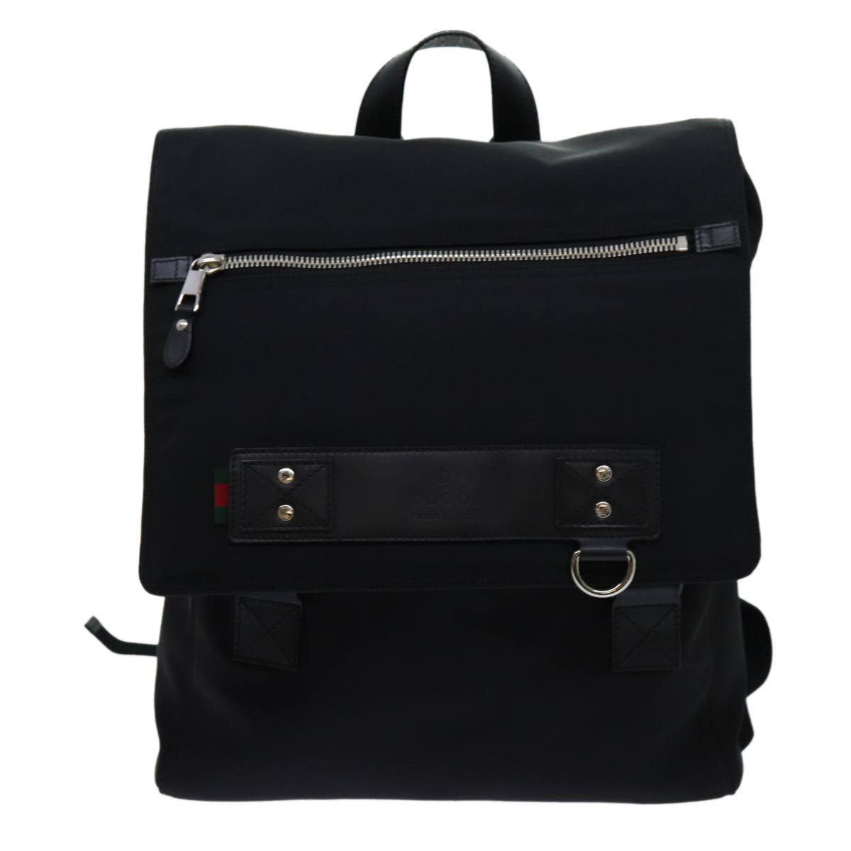 Luxury Gucci Trending 2025 Web Sherry Line Backpack Nylon Black Green Red 246407  bs13331