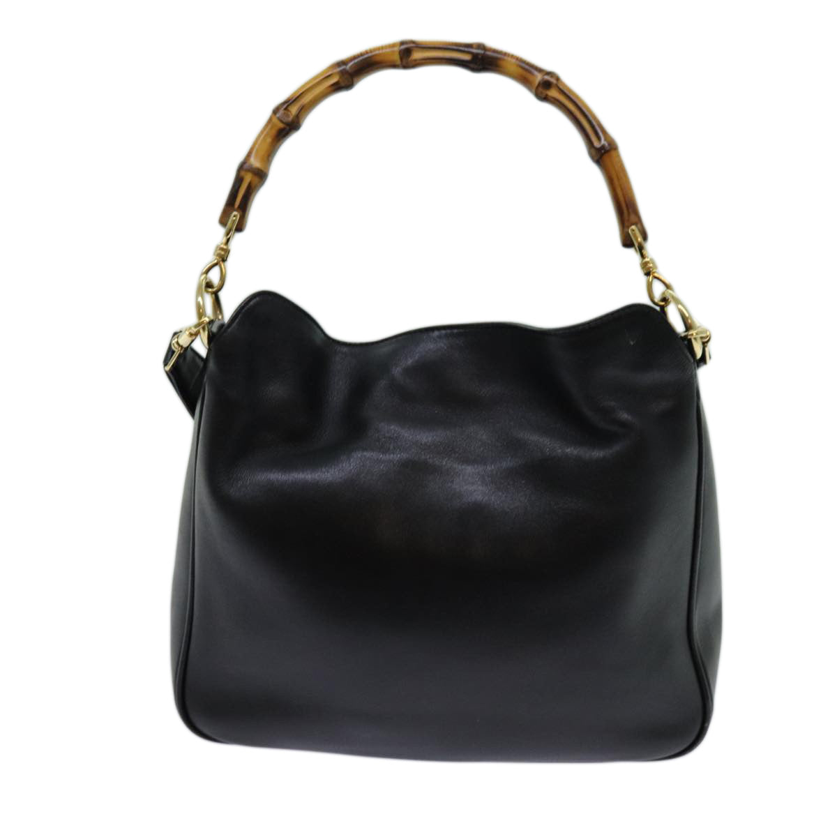 Luxury Gucci Trending 2025 Bamboo Hand Bag Leather 2way Black 001 1638  bs13433