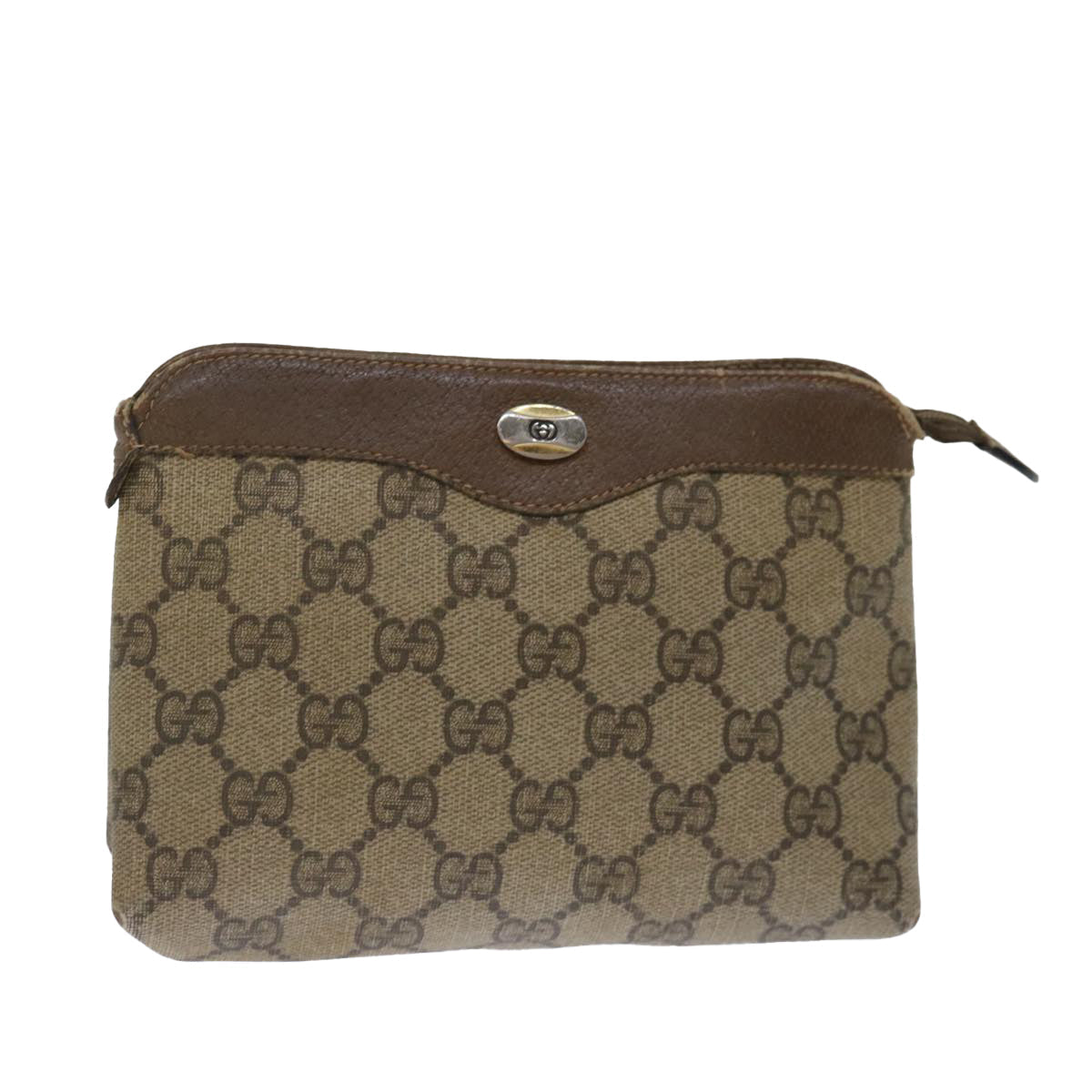 Luxury Gucci Trending 2025 GG Supreme Pouch PVC Beige  bs13438