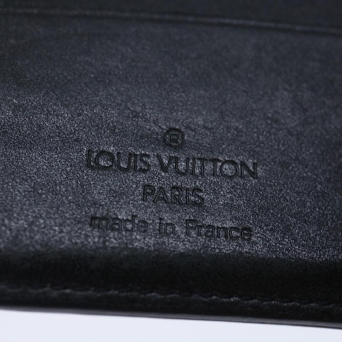 LOUIS VUITTON Nomad Multipuru Wallet Leather Black LV bs13444