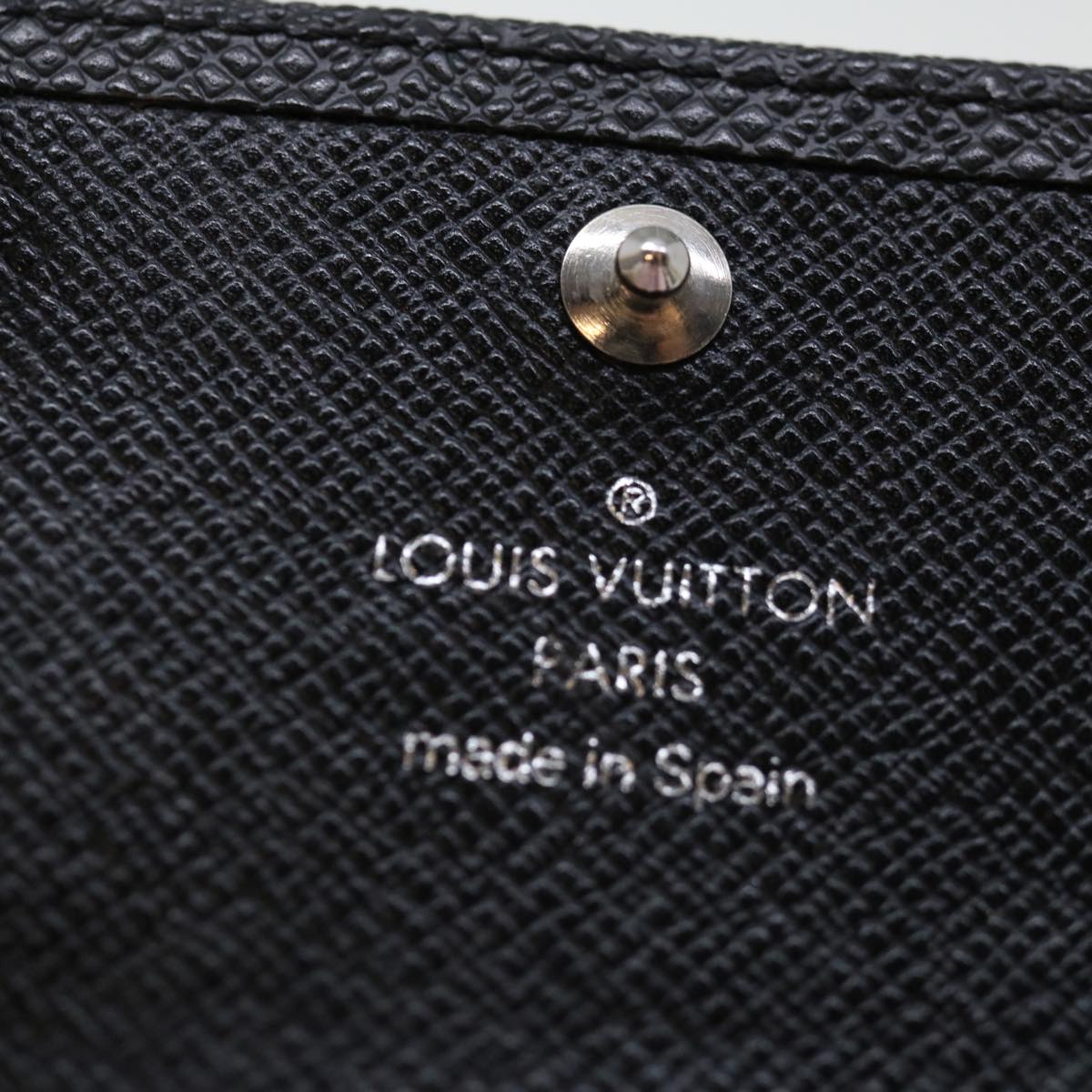 LOUIS VUITTON Taiga Multicles6 Key Case Ardoise M60532 LV bs13446