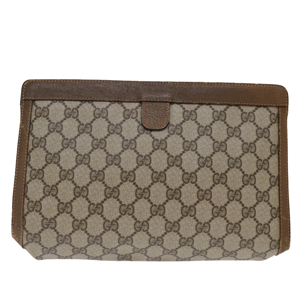 Luxury Gucci Trending 2025 GG Supreme Web Sherry Line Clutch Bag PVC Beige Red 89 01 033  bs13461