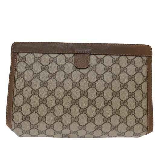 Luxury Gucci Trending 2025 GG Supreme Web Sherry Line Clutch Bag PVC Beige Red 89 01 033  bs13461