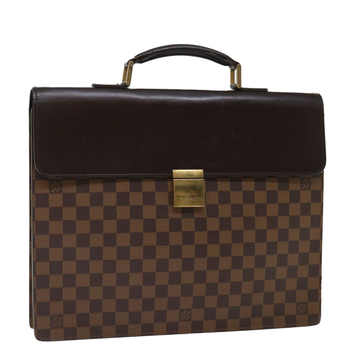 LOUIS VUITTON Damier Ebene Altona PM Briefcase N53315 LV bs13489