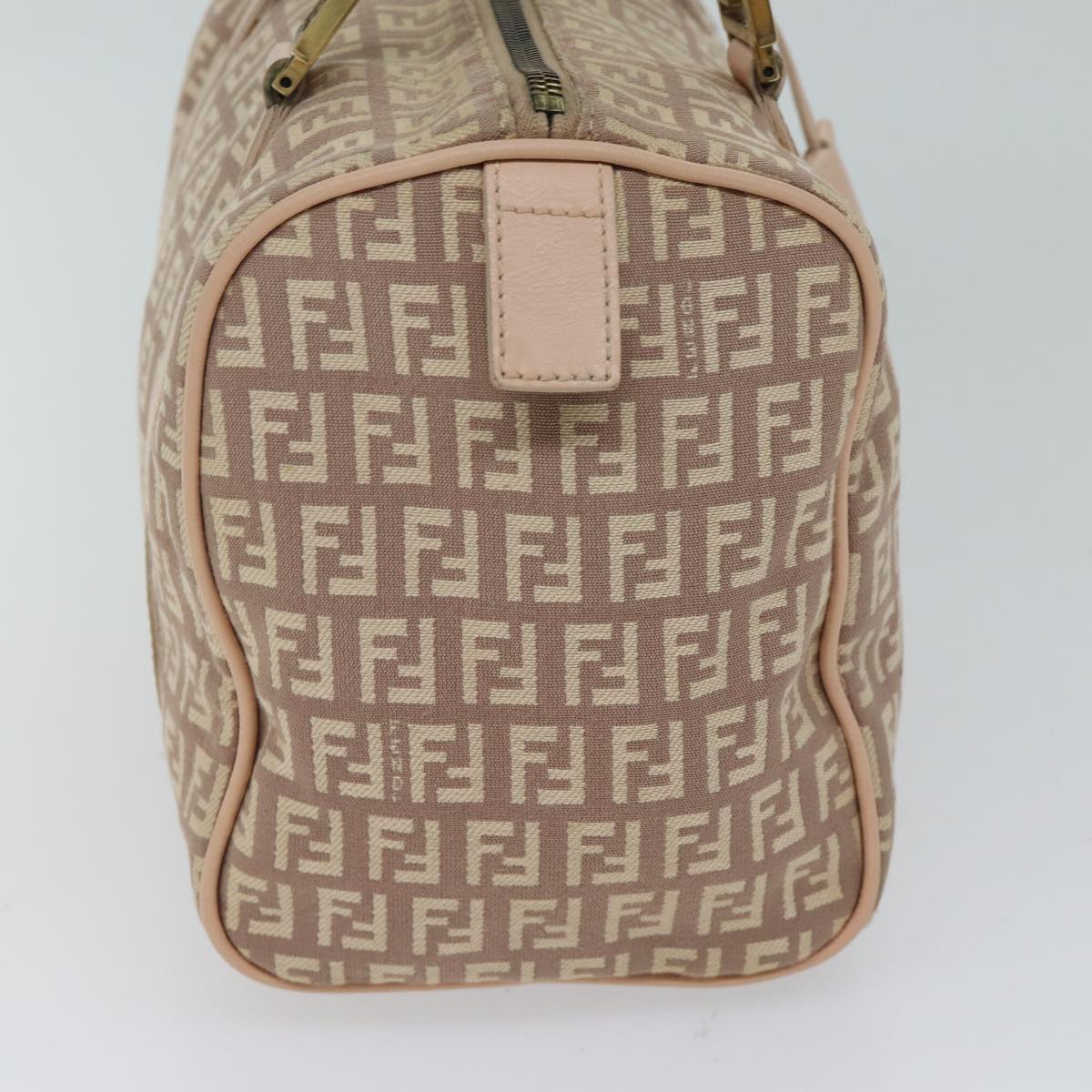 Luxury FendiZucchino Canvas Mini Boston Bag Pinkbs13506