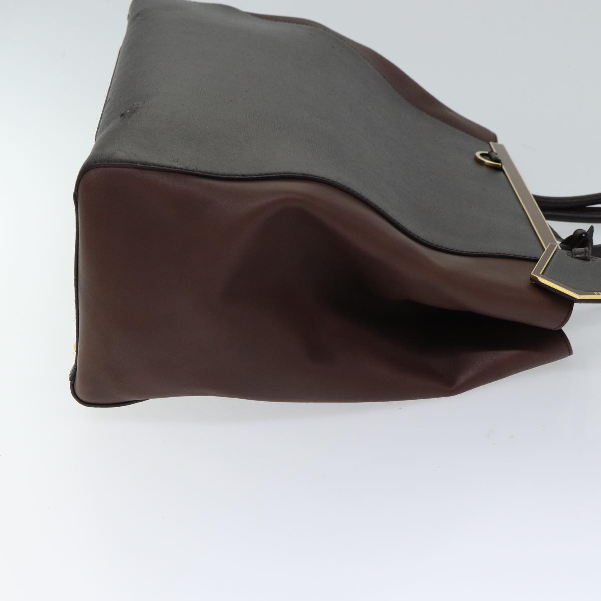 Luxury FendiTo joule Hand Bag Leather Brownbs13527