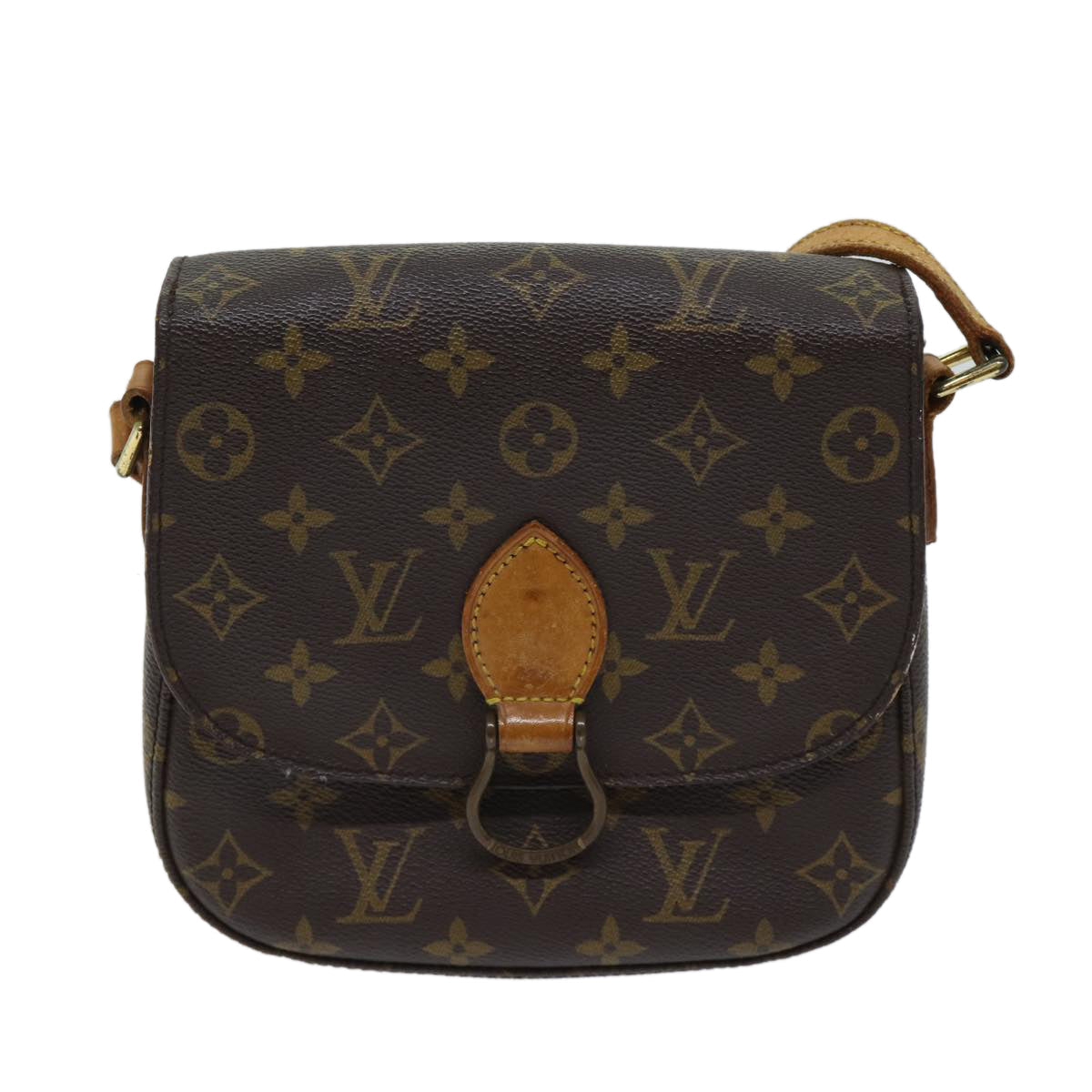 LOUIS VUITTON Monogram Saint Cloud MM Shoulder Bag M51243 LV bs13542