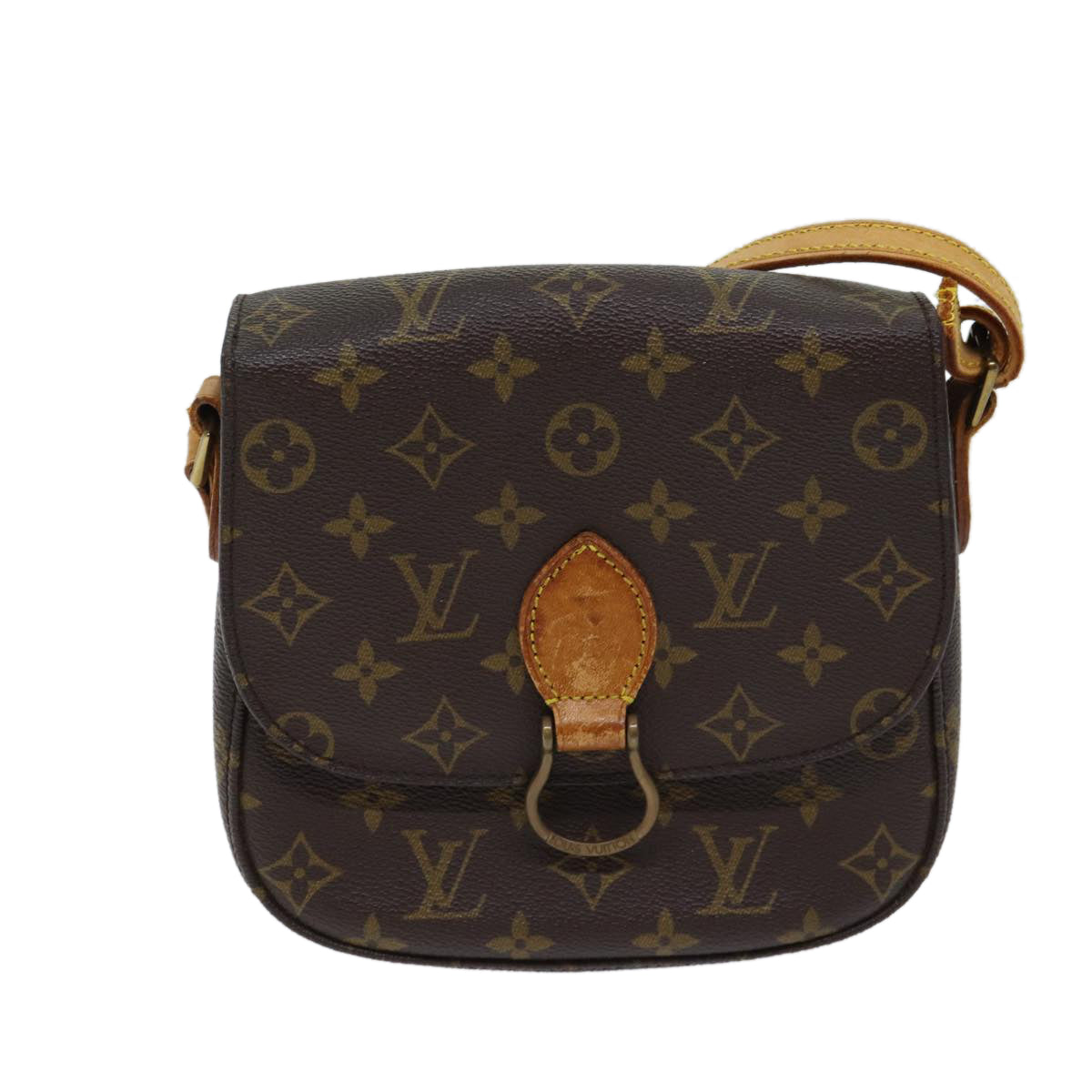 LOUIS VUITTON Monogram Saint Cloud MM Shoulder Bag M51243 LV bs13549
