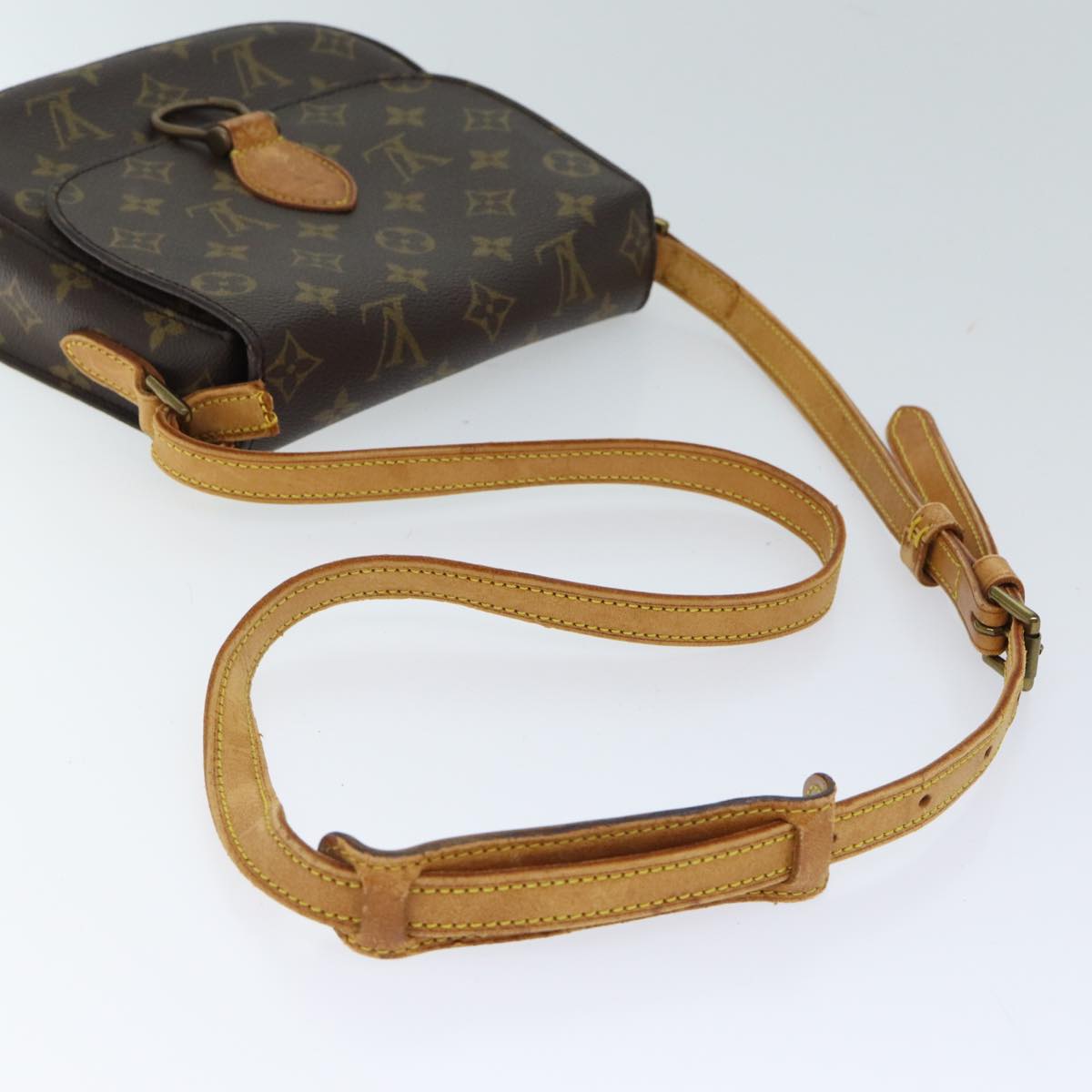 LOUIS VUITTON Monogram Saint Cloud MM Shoulder Bag M51243 LV bs13549