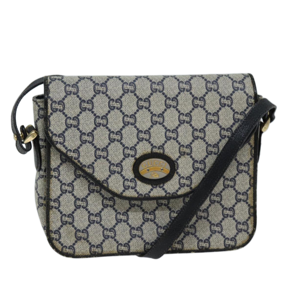 Luxury Gucci Trending 2025 GG Plus Supreme Shoulder Bag PVC Navy  bs13697