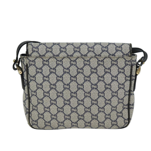 Luxury Gucci Trending 2025 GG Plus Supreme Shoulder Bag PVC Navy  bs13697