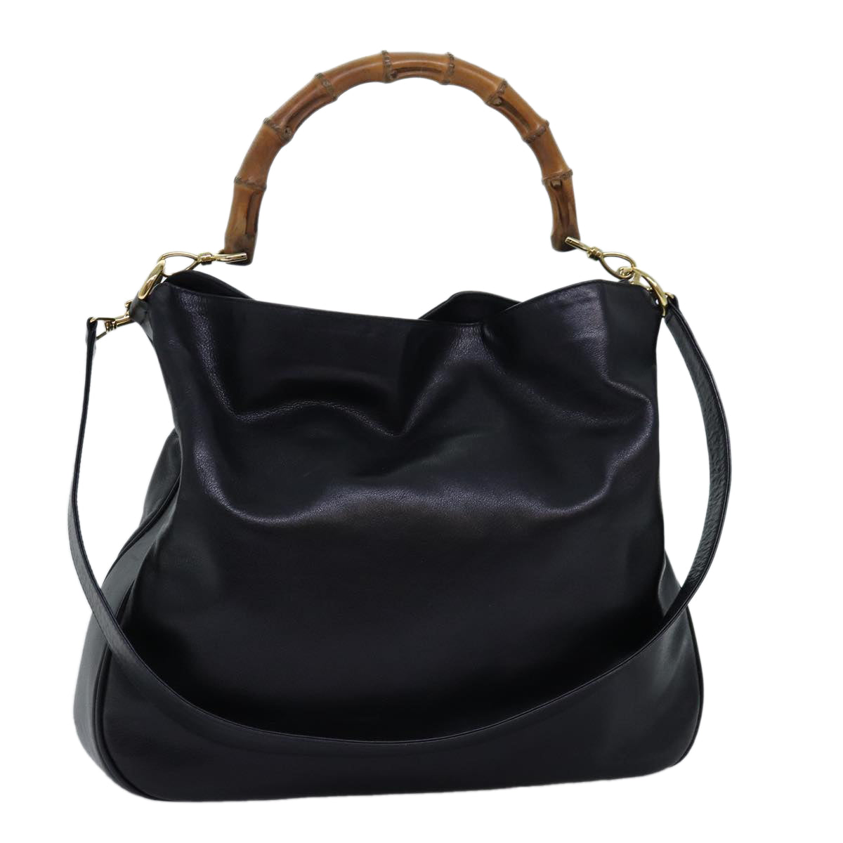 Luxury Gucci Trending 2025 Bamboo Hand Bag Leather 2way Black 001 1781 1577  bs13753