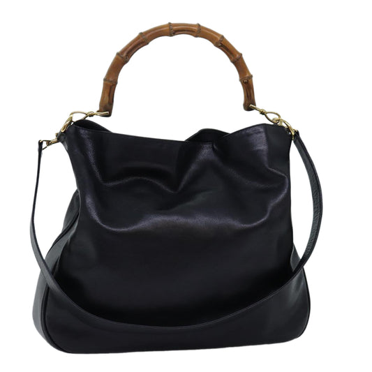 Luxury Gucci Trending 2025 Bamboo Hand Bag Leather 2way Black 001 1781 1577  bs13753