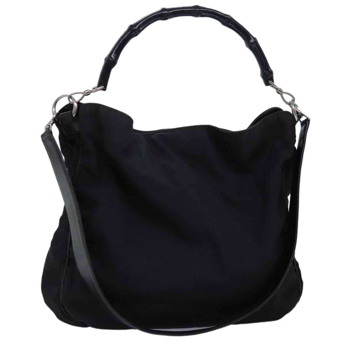Luxury Gucci Trending 2025 Bamboo Hand Bag Nylon 2way Black 001 1577 2265  bs13767