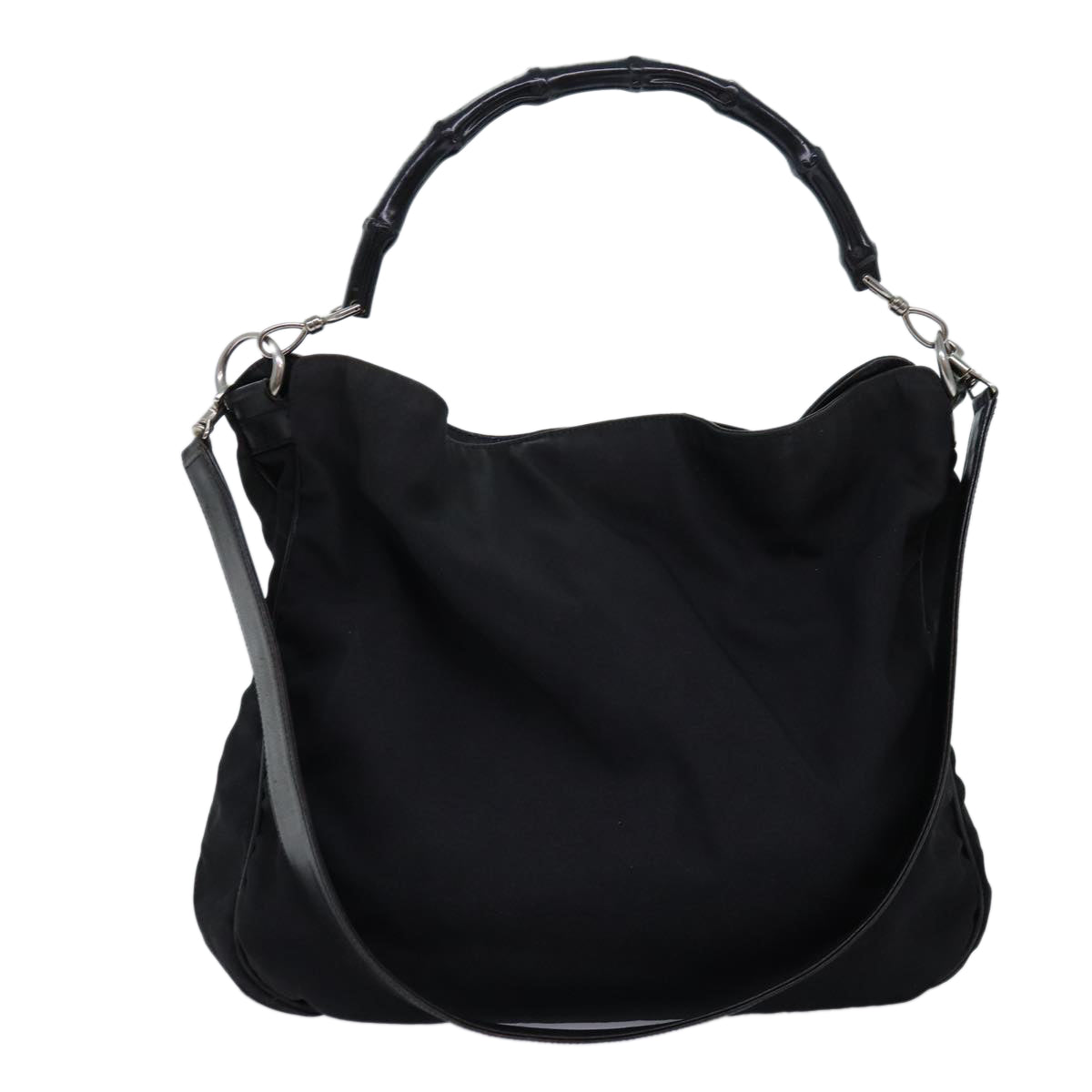 Luxury Gucci Trending 2025 Bamboo Hand Bag Nylon 2way Black 001 1577 2265  bs13767