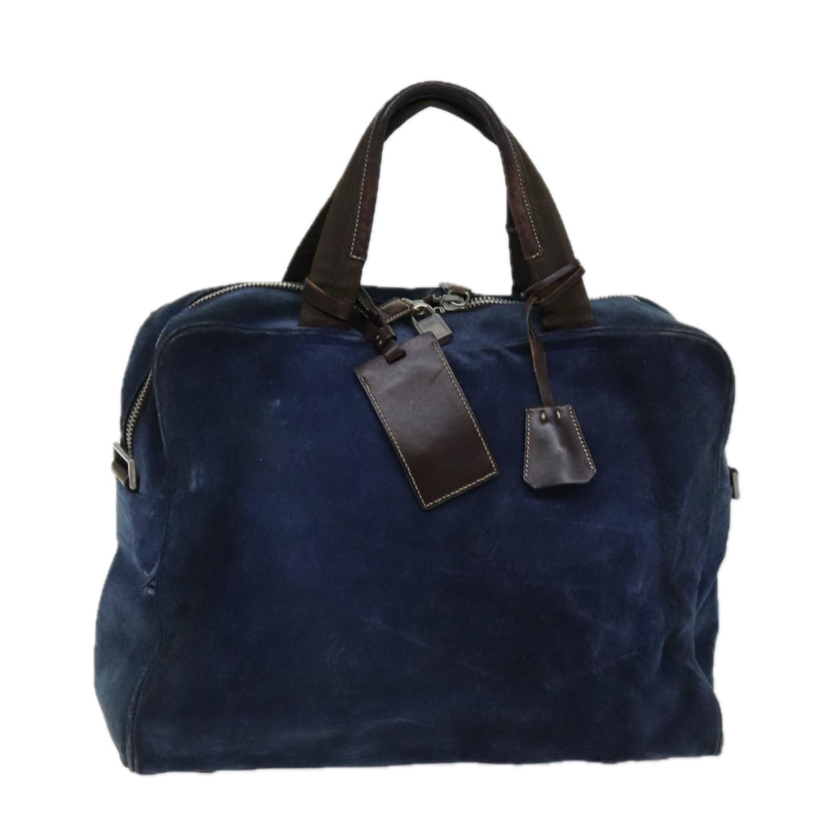 Luxury PradaHand Bag Suede Navy bs13802