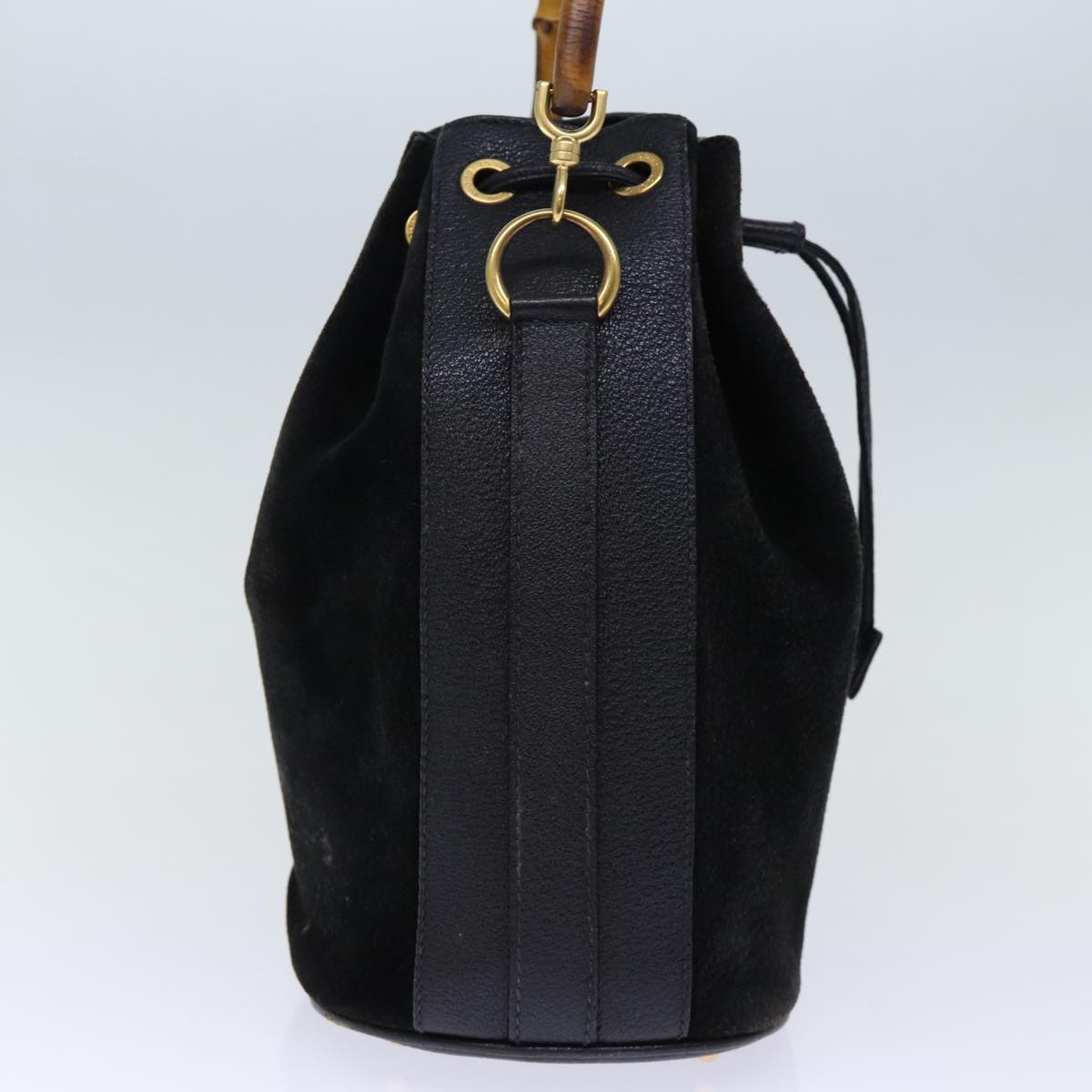 Luxury Gucci Trending 2025 Bamboo Hand Bag Suede 2way Black 001 2865 1657  bs13831
