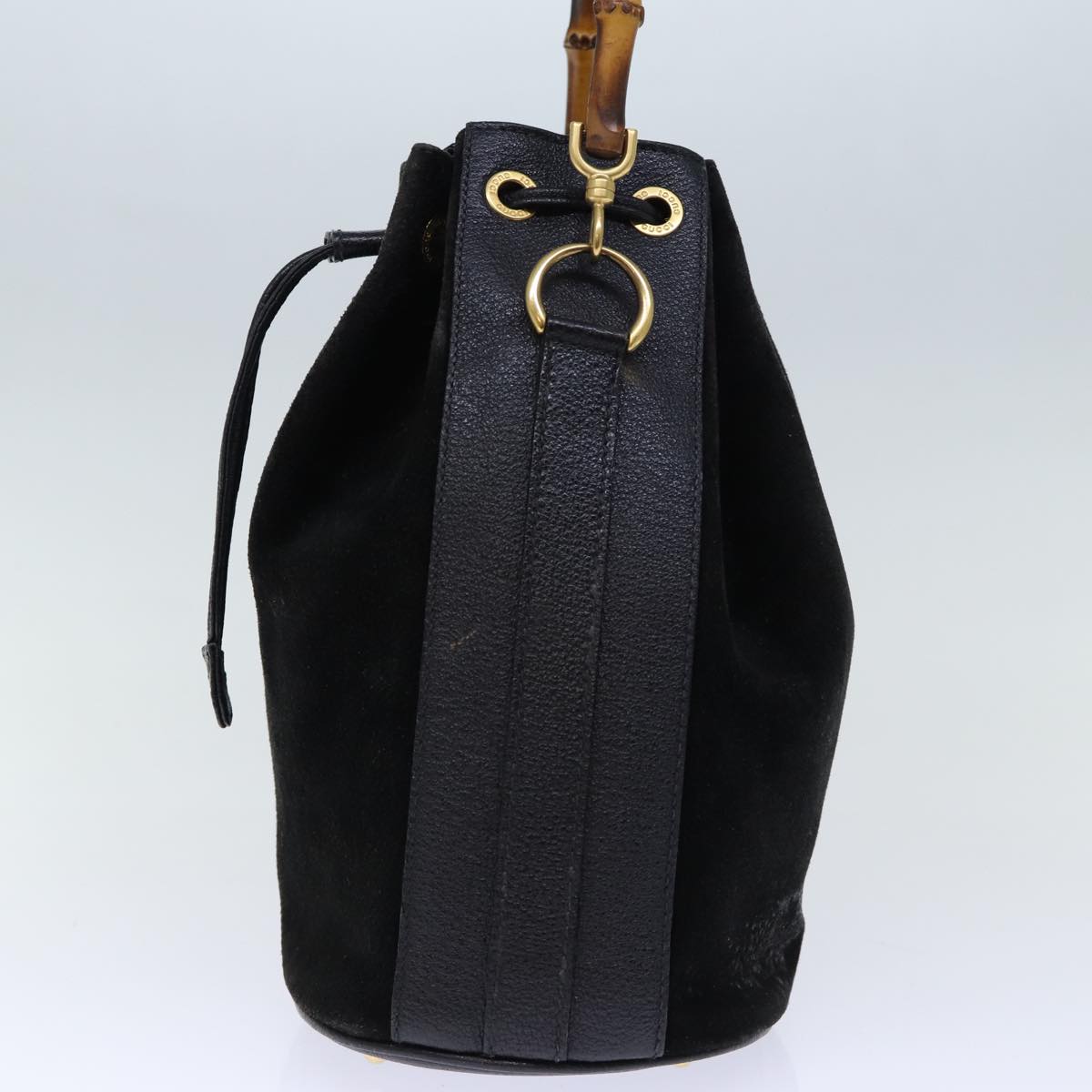 Luxury Gucci Trending 2025 Bamboo Hand Bag Suede 2way Black 001 2865 1657  bs13831