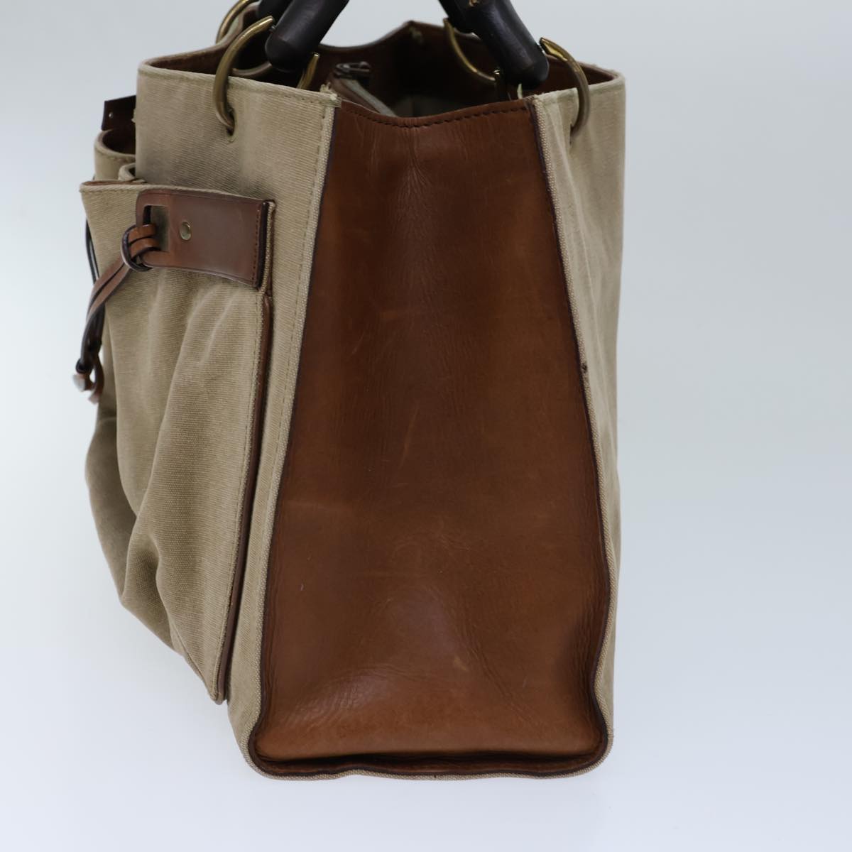 Luxury Gucci Trending 2025 Bamboo Hand Bag Canvas Beige 109138  bs13846