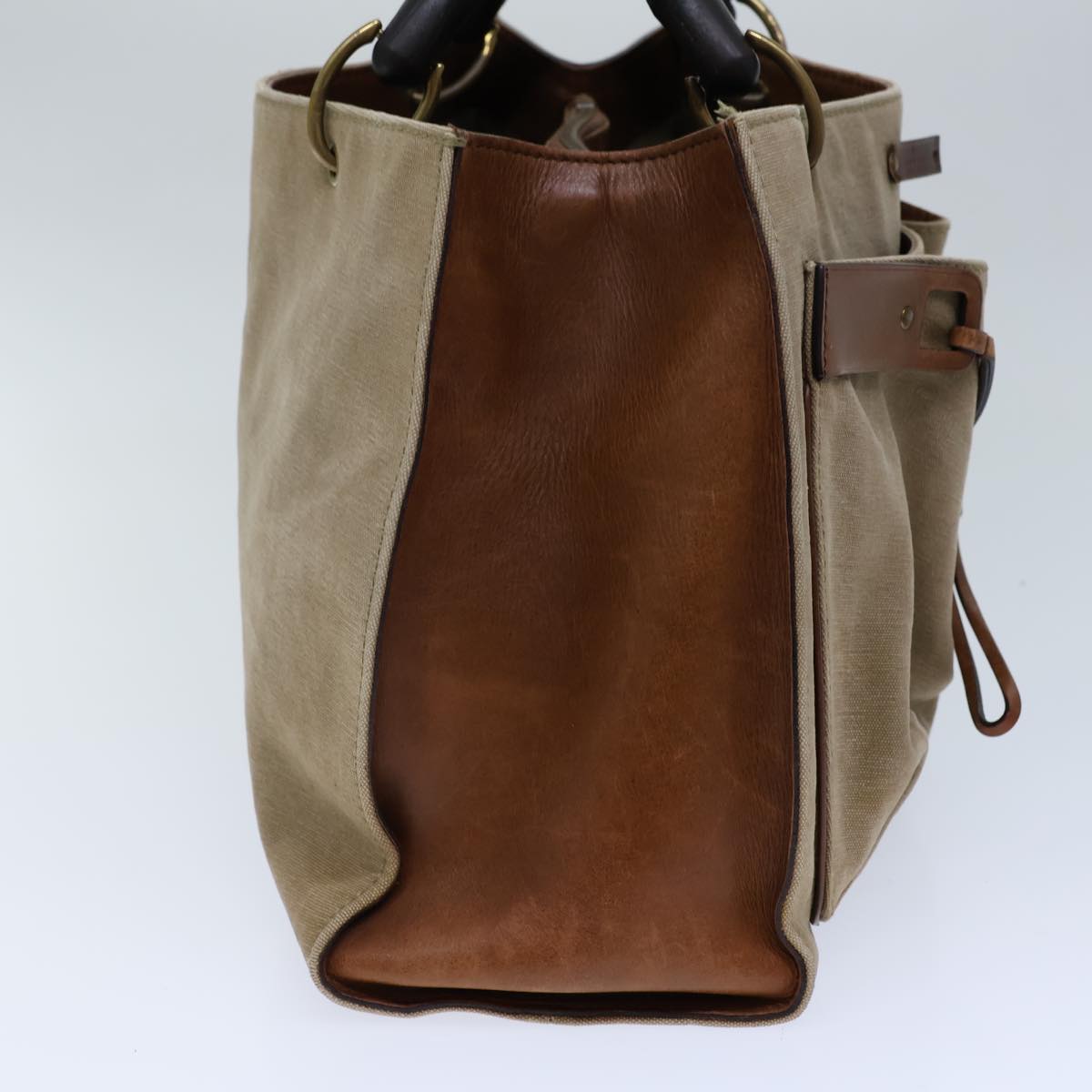 Luxury Gucci Trending 2025 Bamboo Hand Bag Canvas Beige 109138  bs13846