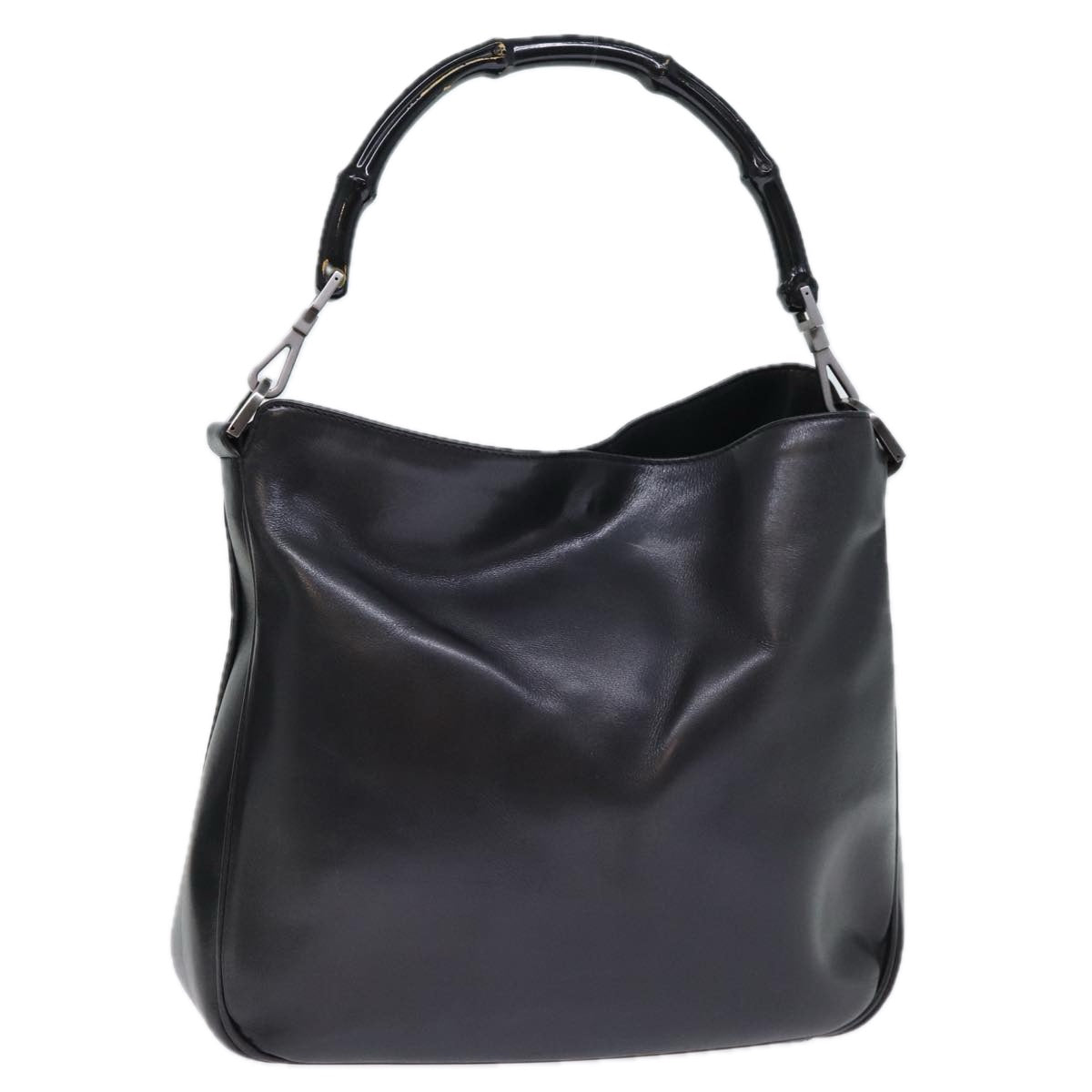 Luxury Gucci Trending 2025 Bamboo Hand Bag Leather Black 001 1638 200047  bs13847