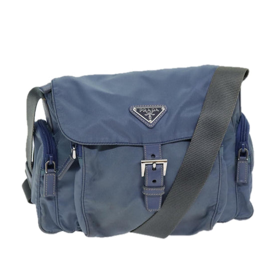 Luxury PradaShoulder Bag Nylon Blue bs13953