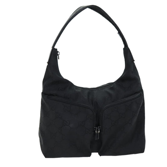 Luxury Gucci Trending 2025 GG Canvas Shoulder Bag Black 001 3380  bs14042