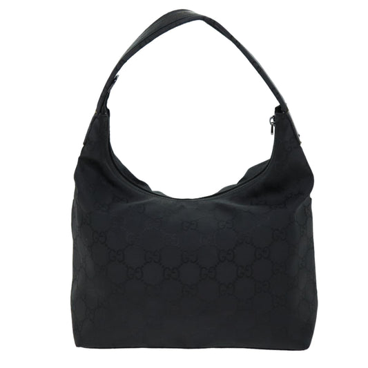 Luxury Gucci Trending 2025 GG Canvas Shoulder Bag Black 001 3380  bs14042